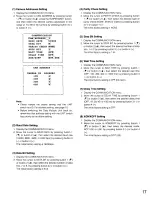 Preview for 17 page of Panasonic WJMP204 - MULTIPLEX UNIT Operating Instructions Manual