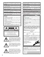 Preview for 2 page of Panasonic WJMPU955A - CENTRAL PROCESSING UNIT Installation Manual