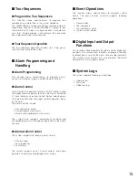 Предварительный просмотр 15 страницы Panasonic WJMPU955A - CENTRAL PROCESSING UNIT Operating Instructions Manual