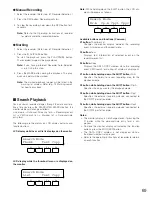 Предварительный просмотр 69 страницы Panasonic WJMPU955A - CENTRAL PROCESSING UNIT Operating Instructions Manual