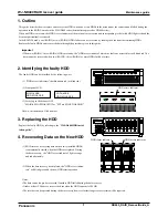 Preview for 1 page of Panasonic WJND400 - NETWORK DISK RECORDER Maintenance Manual