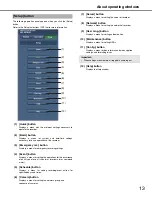 Preview for 13 page of Panasonic WJND400 - NETWORK DISK RECORDER Operating Instructions Manual