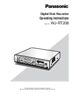 Panasonic WJRT208 - Digital Disk Recorder Operating Instructions Manual preview