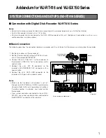 Panasonic WJRT416 - 16CH DIGITAL RECORDER Addendum Manual preview