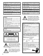 Preview for 2 page of Panasonic WJRT416 - 16CH DIGITAL RECORDER Installation Manual