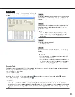 Предварительный просмотр 43 страницы Panasonic WJRT416 - 16CH DIGITAL RECORDER Operating Instructions Manual