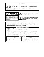 Preview for 2 page of Panasonic WJRT416 - 16CH DIGITAL RECORDER Service Manual