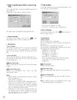 Preview for 75 page of Panasonic WJSX150 - SWITCHER - ADDENDUM Operating Instructions Manual