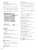 Предварительный просмотр 77 страницы Panasonic WJSX150 - SWITCHER - ADDENDUM Operating Instructions Manual