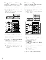 Предварительный просмотр 93 страницы Panasonic WJSX150 - SWITCHER - ADDENDUM Operating Instructions Manual