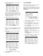 Предварительный просмотр 47 страницы Panasonic WJSX350 - MATRIX SWITCHER Operating Instructions Manual