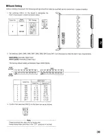 Предварительный просмотр 39 страницы Panasonic WJSX550B - MATRIX SWITCHER Operating Instructions Manual