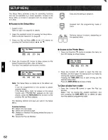 Предварительный просмотр 62 страницы Panasonic WJSX550B - MATRIX SWITCHER Operating Instructions Manual