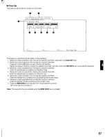 Предварительный просмотр 87 страницы Panasonic WJSX550B - MATRIX SWITCHER Operating Instructions Manual