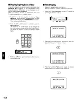 Preview for 108 page of Panasonic WJSX550B - MATRIX SWITCHER Operating Instructions Manual