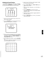 Предварительный просмотр 117 страницы Panasonic WJSX550B - MATRIX SWITCHER Operating Instructions Manual