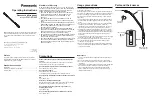 Panasonic WM-KG645 Operating Instructions предпросмотр