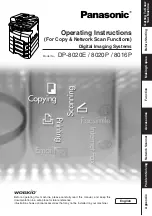 Preview for 1 page of Panasonic Workio DP-8016P Operating Instructions Manual