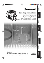 Предварительный просмотр 1 страницы Panasonic WORKIO DP-8060 Operating Instructions Manual