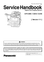 Предварительный просмотр 1 страницы Panasonic Workio DP-C405 Service Handbook