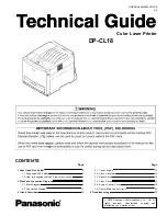 Panasonic Workio DP-CL18 Technical Manual предпросмотр