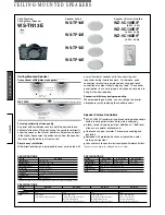 Panasonic WS-TN13E Specification Sheet предпросмотр