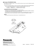 Preview for 2 page of Panasonic WU-SX01 Instructions