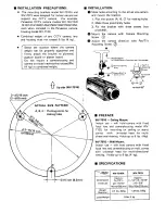 Предварительный просмотр 2 страницы Panasonic WV-7010A Installation Instructions