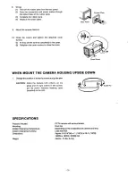 Preview for 3 page of Panasonic WV-7130D Operating Instructions Manual