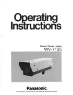 Preview for 1 page of Panasonic WV-7135 Operating Instructions Manual