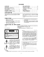 Preview for 2 page of Panasonic WV-7150D Operating Instructions Manual