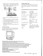 Предварительный просмотр 4 страницы Panasonic WV-AD110A Instructions