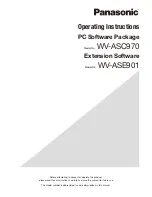 Preview for 1 page of Panasonic WV-ASC970 Operating Instructions Manual