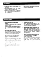 Preview for 2 page of Panasonic WV-BF300 Operating Instructions Manual