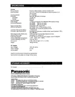 Предварительный просмотр 6 страницы Panasonic WV-BF320 Operating Instructions Manual