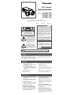 Panasonic WV-BP140 Operating Instructions preview