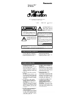 Preview for 5 page of Panasonic WV-BP50E Operating Instruction