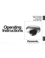 Preview for 1 page of Panasonic WV-CF102 Operating Instructions Manual