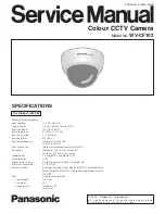 Preview for 1 page of Panasonic WV-CF102 Service Manual