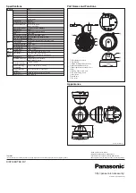 Preview for 2 page of Panasonic WV-CF102 Specifications