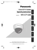 Panasonic WV-CF102E Operating Instructions Manual preview