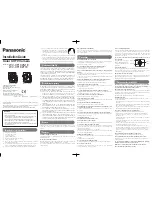 Panasonic WV-CF132N1E Installation Manual preview