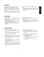 Preview for 3 page of Panasonic WV-CF20 Operating Instructions Manual