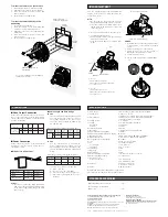 Предварительный просмотр 2 страницы Panasonic WV-CF224 Operating Instructions