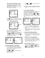 Preview for 21 page of Panasonic WV-CF250 Operating Instructions Manual