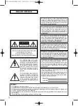 Предварительный просмотр 2 страницы Panasonic WV-CF284 Series Operating Instructions Manual