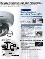 Preview for 3 page of Panasonic WV-CF284 Series Specifications