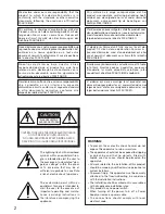 Предварительный просмотр 2 страницы Panasonic WV-CF304LE Installation Manual