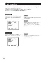 Preview for 24 page of Panasonic WV-CF304LE Installation Manual