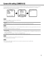 Предварительный просмотр 11 страницы Panasonic WV-CF304LE Operating Instructions Manual